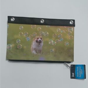 Dog Print Pencil Pouch